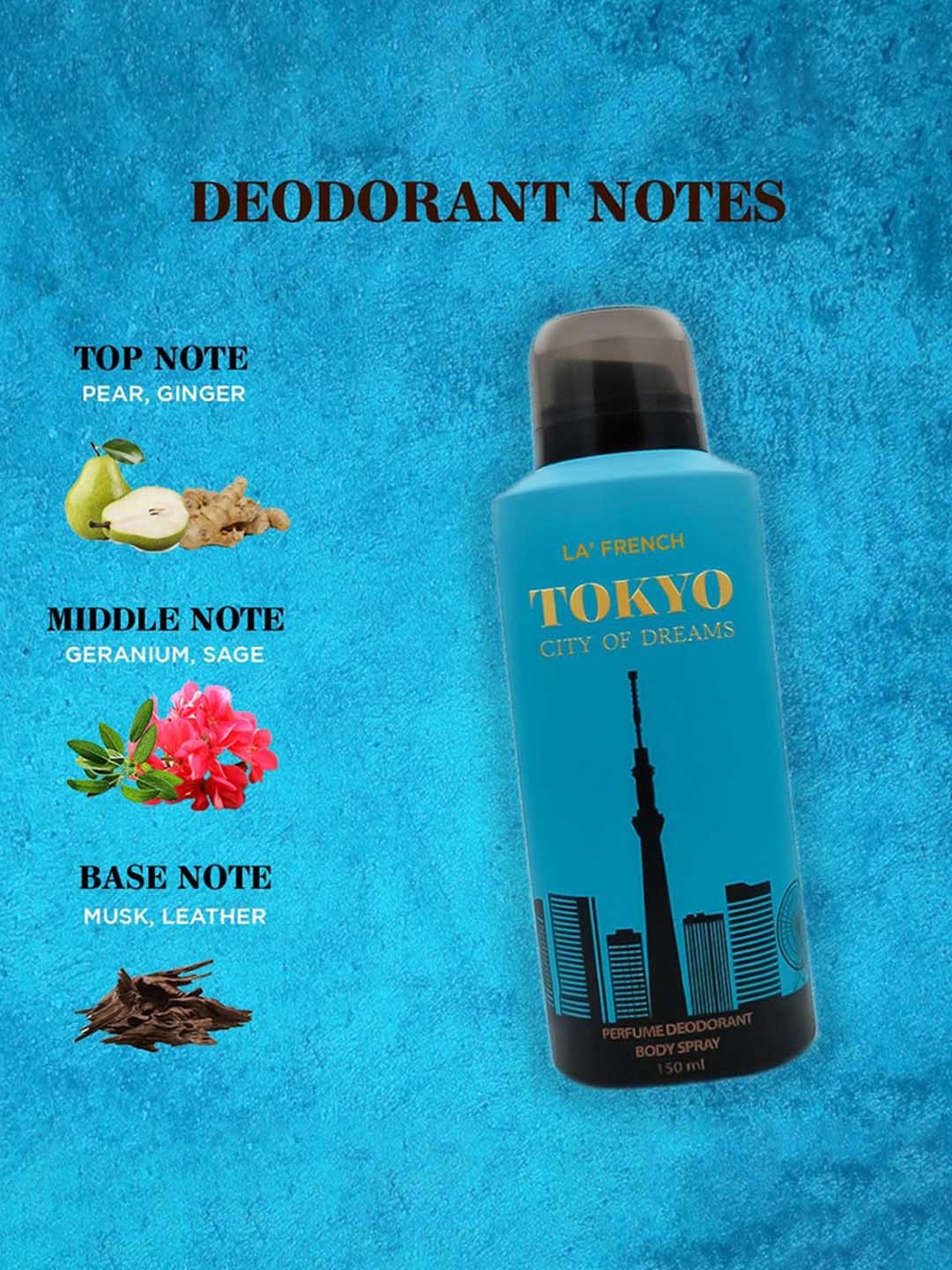 La'french Tokyo City of Dreams Perfume Deodorant Body Spray - 150 ml