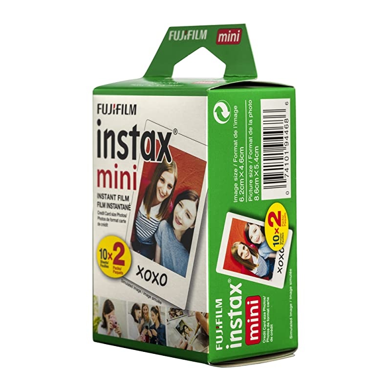 Instax Mini 9 Instant Film Camera + 20 Sheets of Instant Film + Lens Cleaning Cloth + Close-Up Selfie Lens + Wrist Strap | Batteries Included - Pink