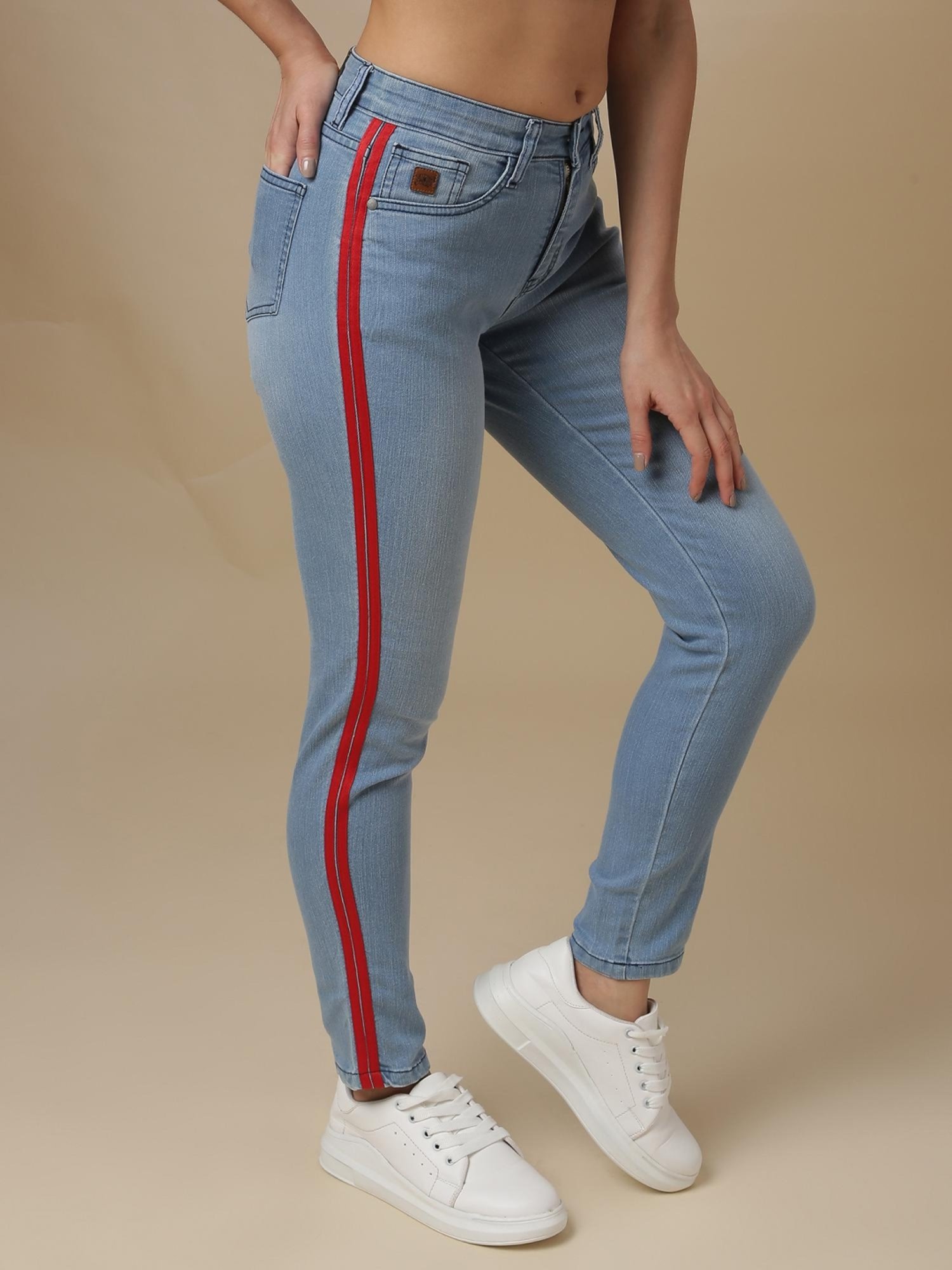 Campus Sutra Light Blue Slim FIt Jeans