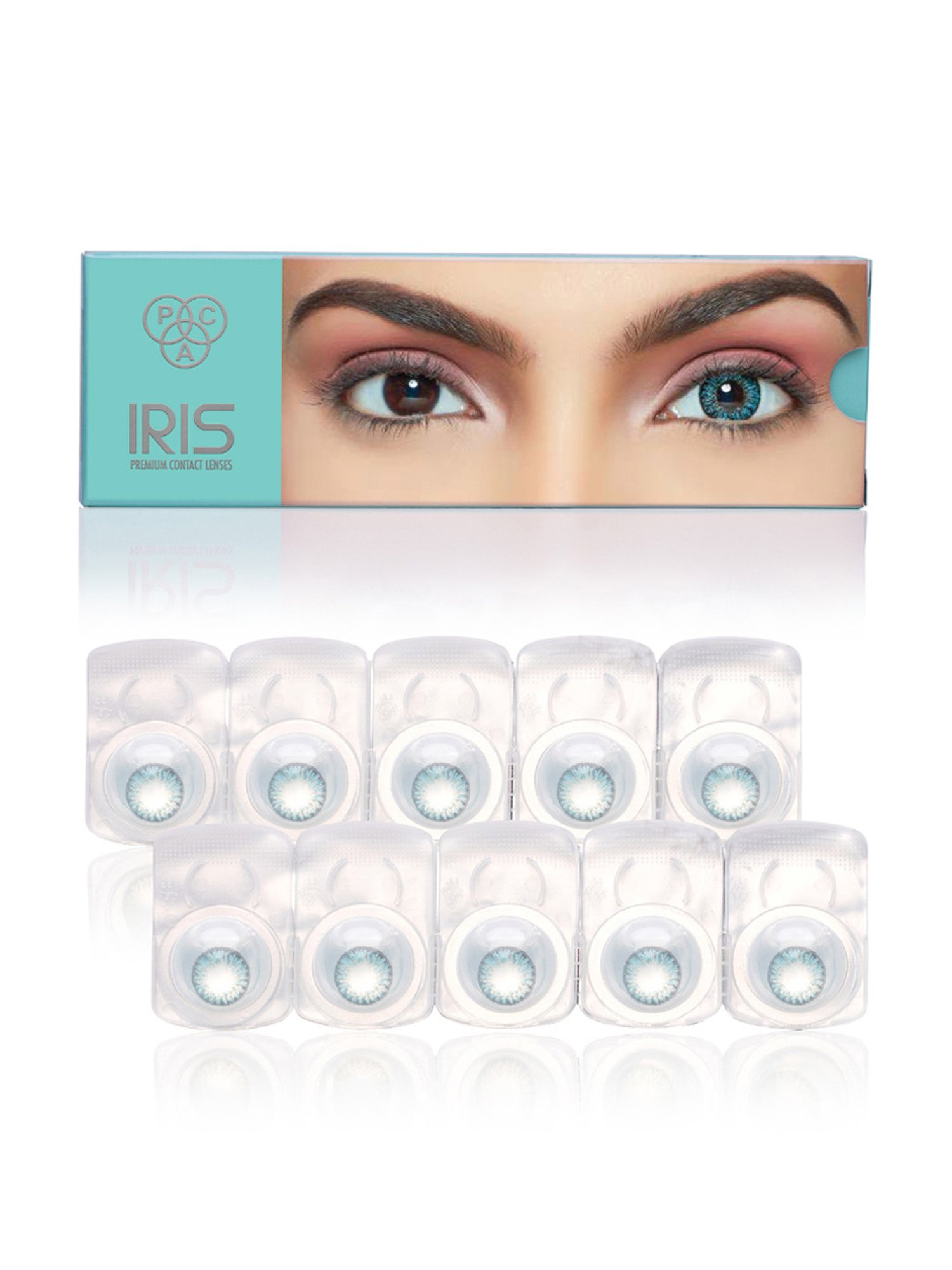 PAC IRIS Premium Contact Lenses Turquoise Combo - 5 Pairs
