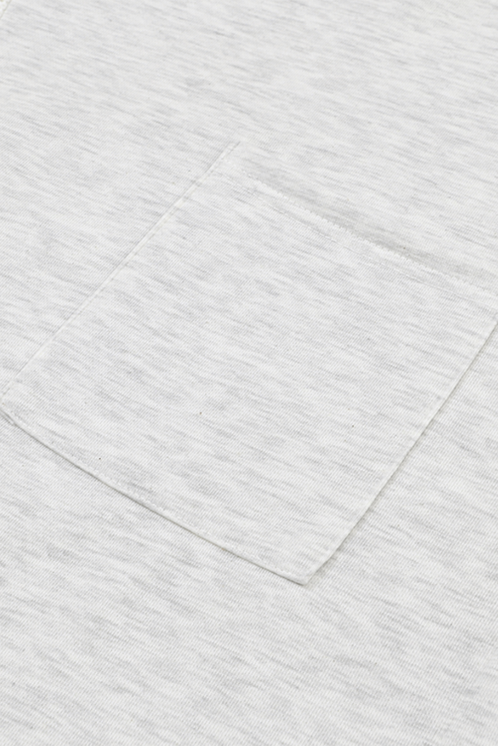 Gray Button Up Contrast Knitted Sleeves Hooded Jacket