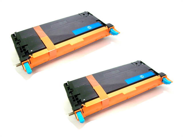 Cisinks &reg; 2 Pack Remanufactured Dell 3110 3115 Cyan Laser Toner Cartridge For Dell 3110 3110cn 3115 3115cn 310-8098 310-8401 XG724 NF556