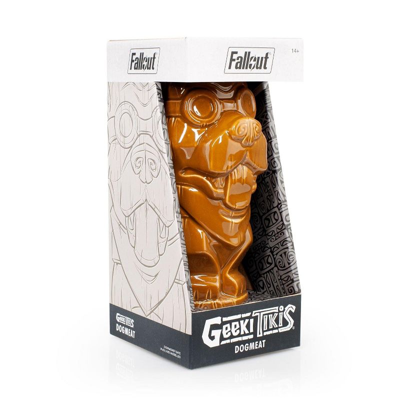 ThinkGeek, Inc. Geeki Tikis Fallout Dogmeat Mug | Crafted Ceramic | Holds 14 Ounces