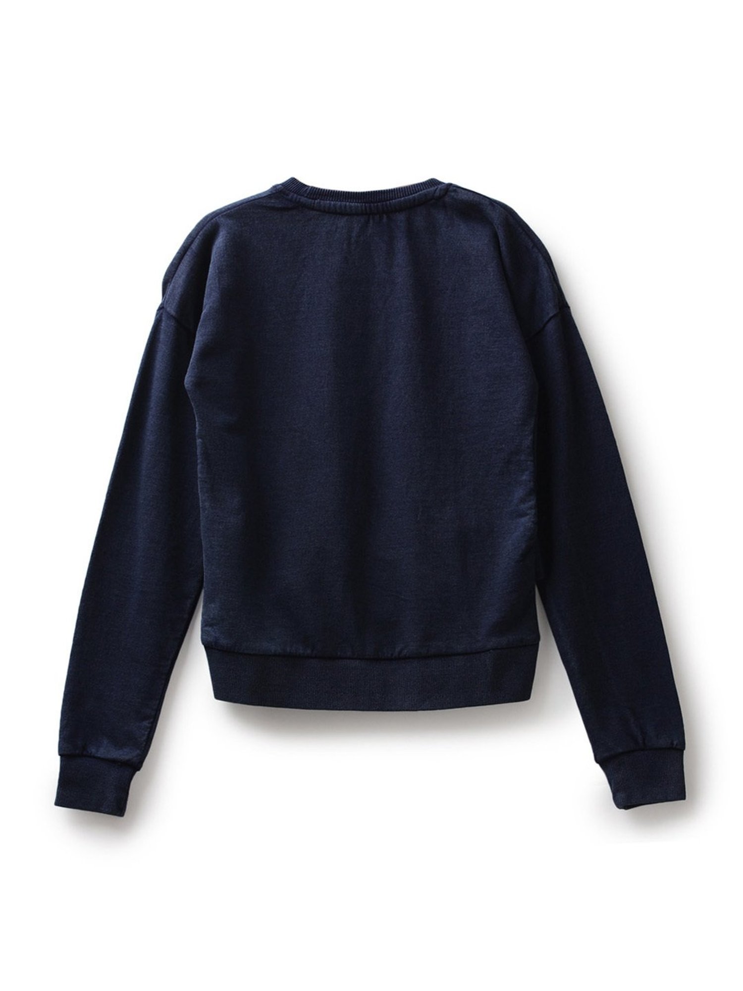 Under Fourteen Only Kids Navy Embroidered Full Sleeves Sweatshirt