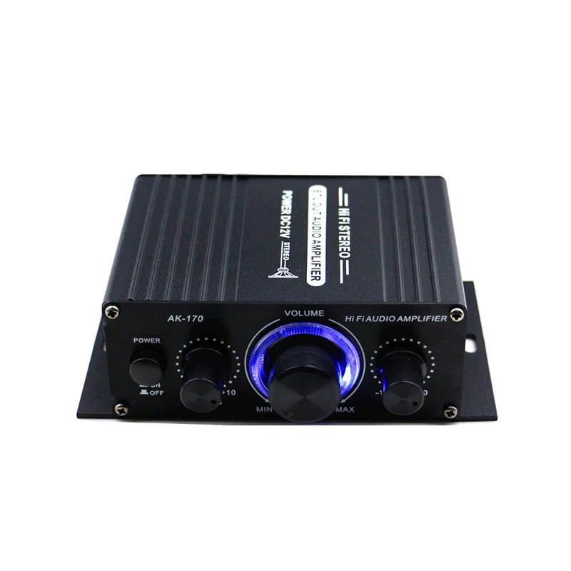 DP-iot 200W+200W 12V 2CH Car Audio Amplificador HIFI Audio Power Amplifier Digital Stereo Amplifiers FM Radio USB W/ Remote Control