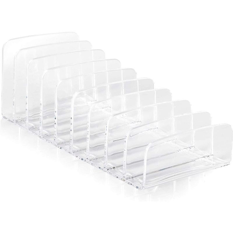 Glamlily 2 Pack 10 Slots Makeup Eyeshadow Pallete Organizer, Cosmetic Storage (3.9 x 9.3 x 3.1 in)