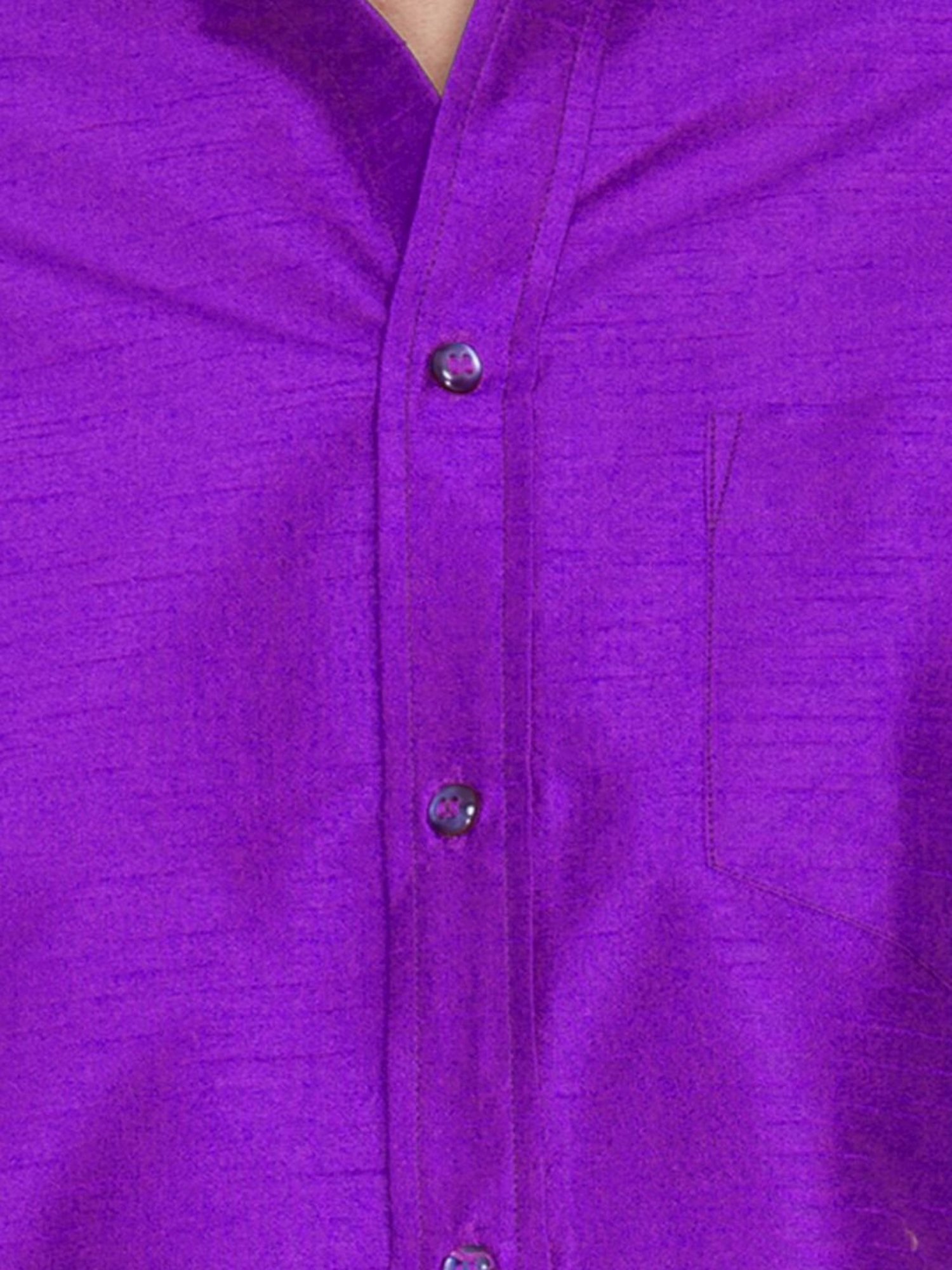 Vastramay Purple Straight Fit Shirts