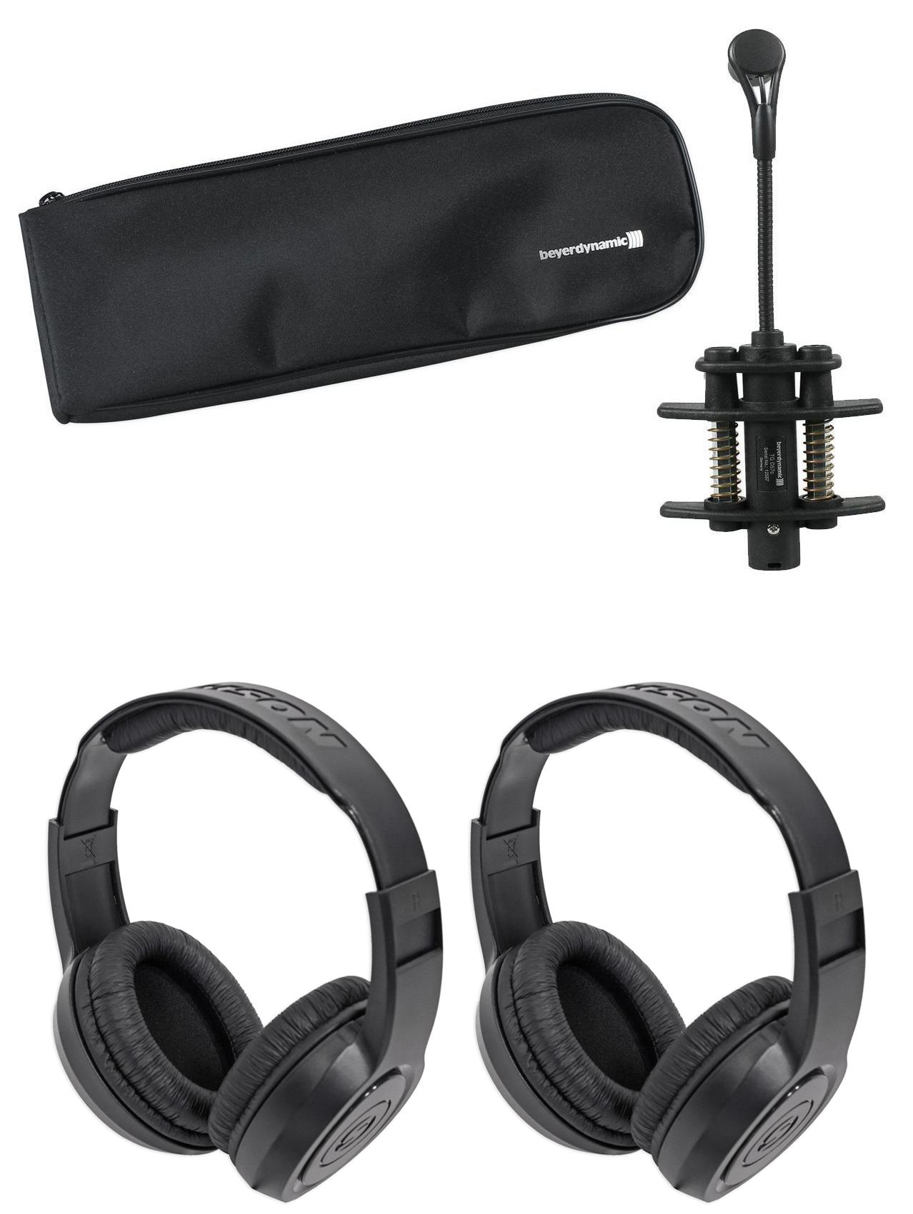 Beyerdynamic TG-D57C High SPL Clip-On Drum/Instrument Mic+Gooseneck+Headphones