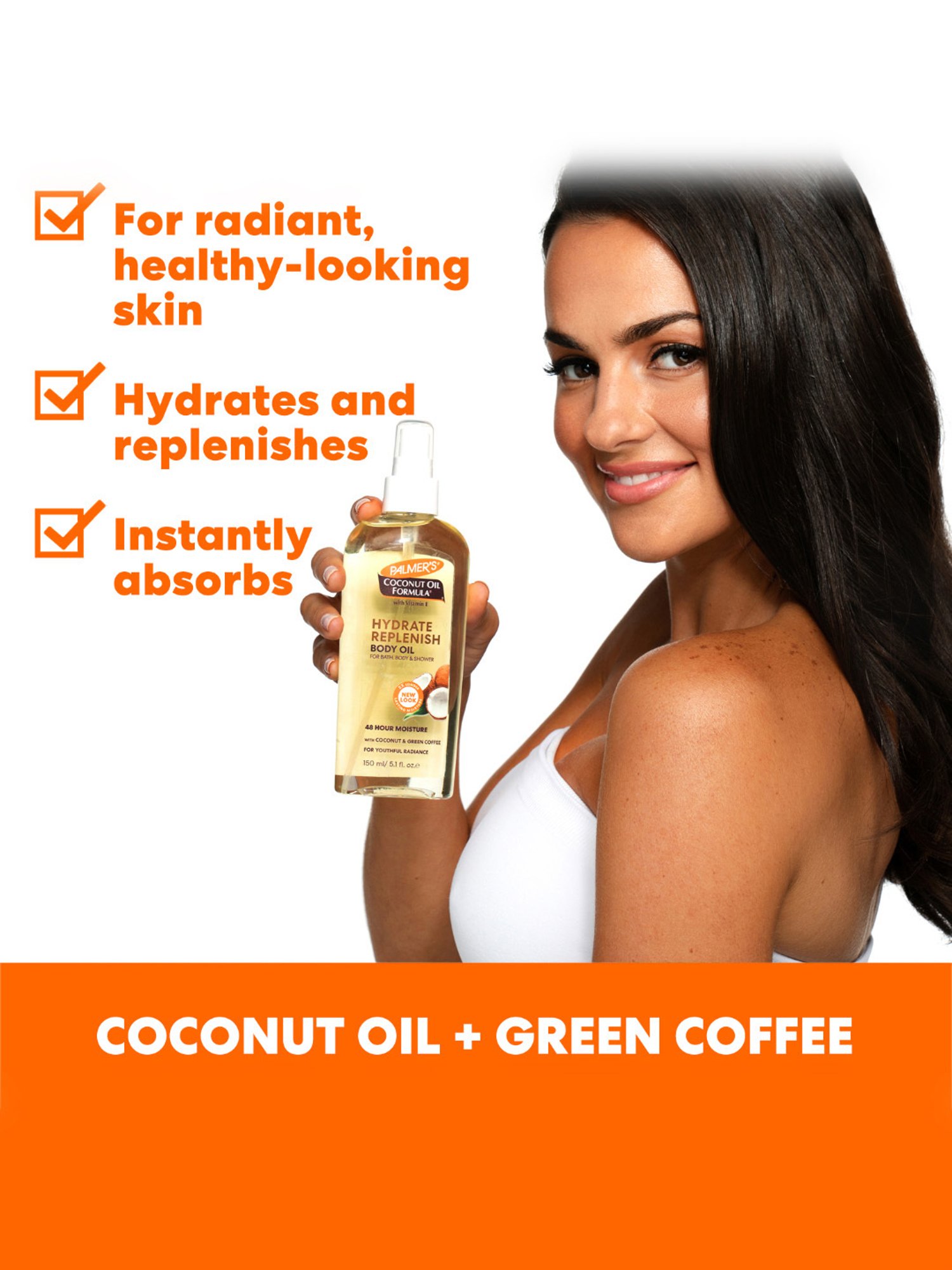 Palmer's Coconut Oil Formula with Vitamin E Hydrate Replenish Body Oil - 150 ml