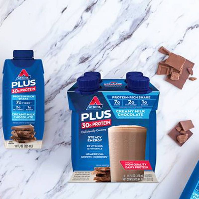 Atkins Protein-Packed Nutritional Shake - Chocolate - 11 fl oz/4ct Bottles