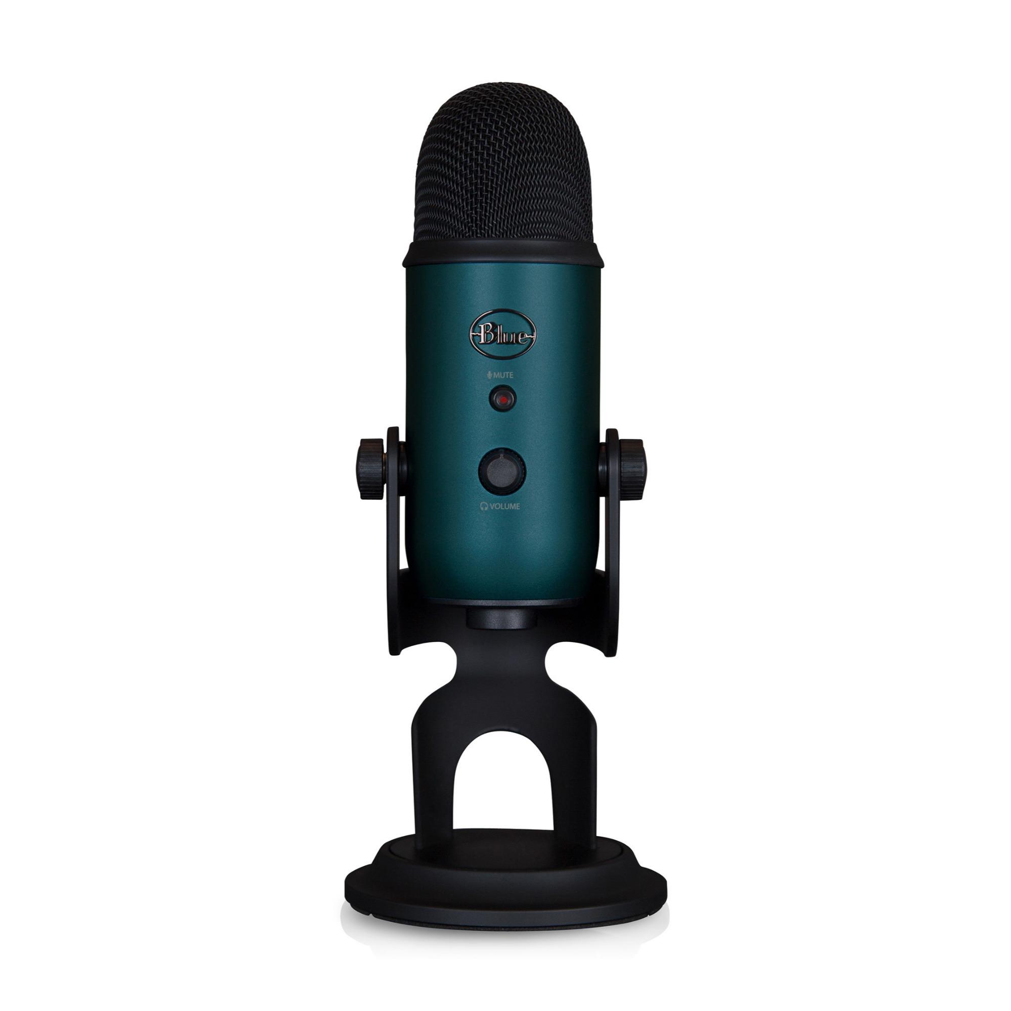 Blue Microphones Yeti Teal USB Mic with Knox Boom Arm, Pop Filter and Headphones
