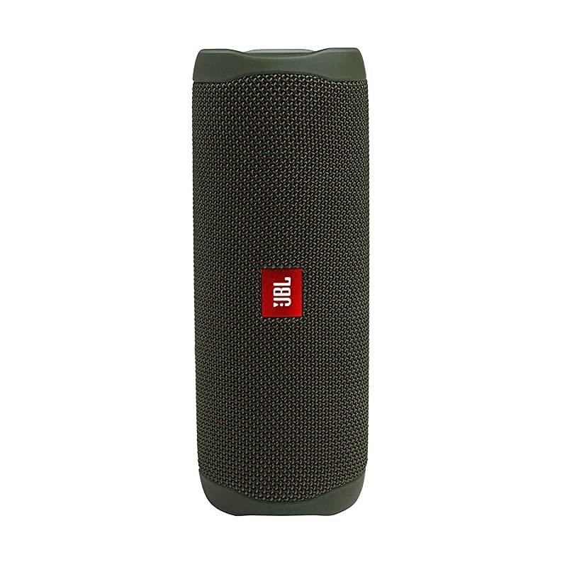 Flip 5 Waterproof Portable Wireless Bluetooth Speaker Bundle with 2Port USB Wall Charger Green