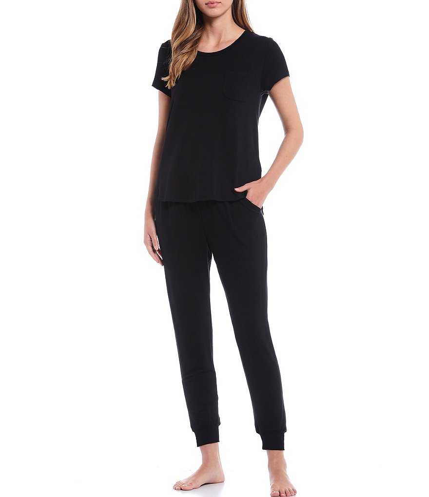 iRelax Solid French Terry Jogger Sleep Pants