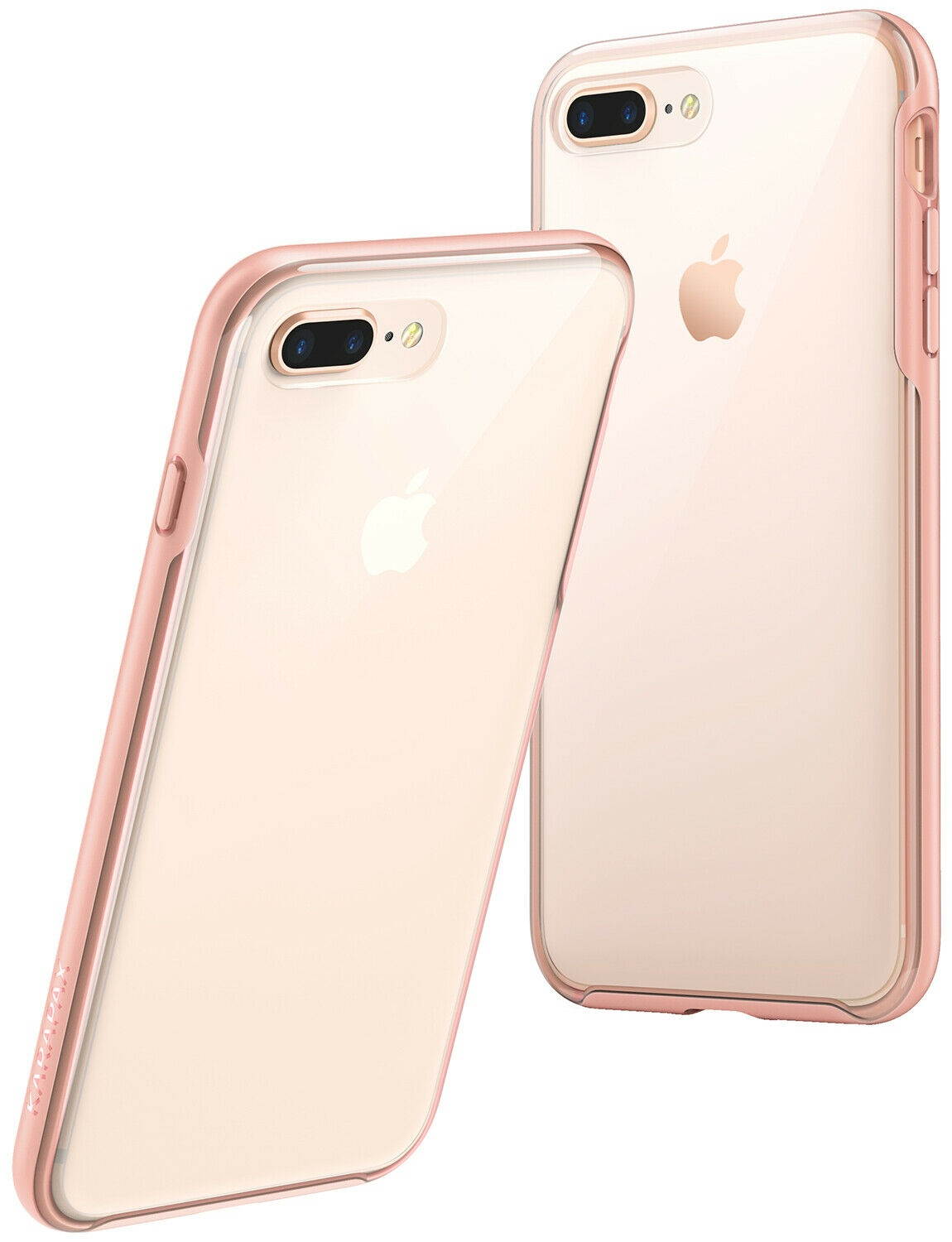 KARAPAX Ice Case Semi-Transparent Hard Back Soft Bumper for iPhone 8 Plus
