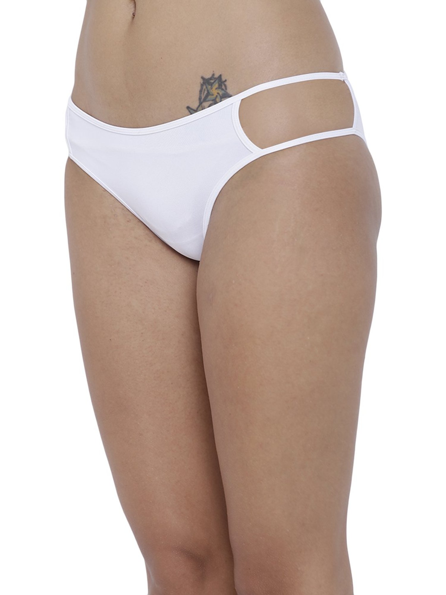 BASIICS by La Intimo White Bikini Panty