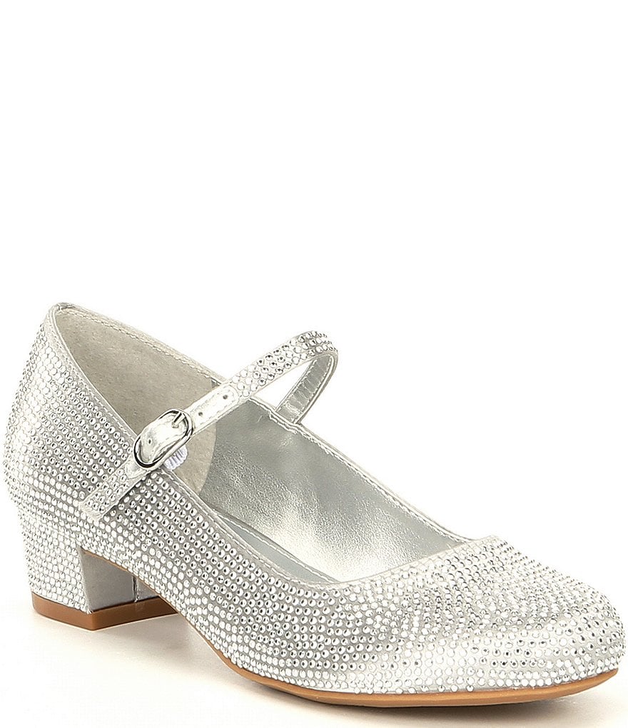 Copper Key Girls' Brilliance Satin Studded Mary Janes (Youth)