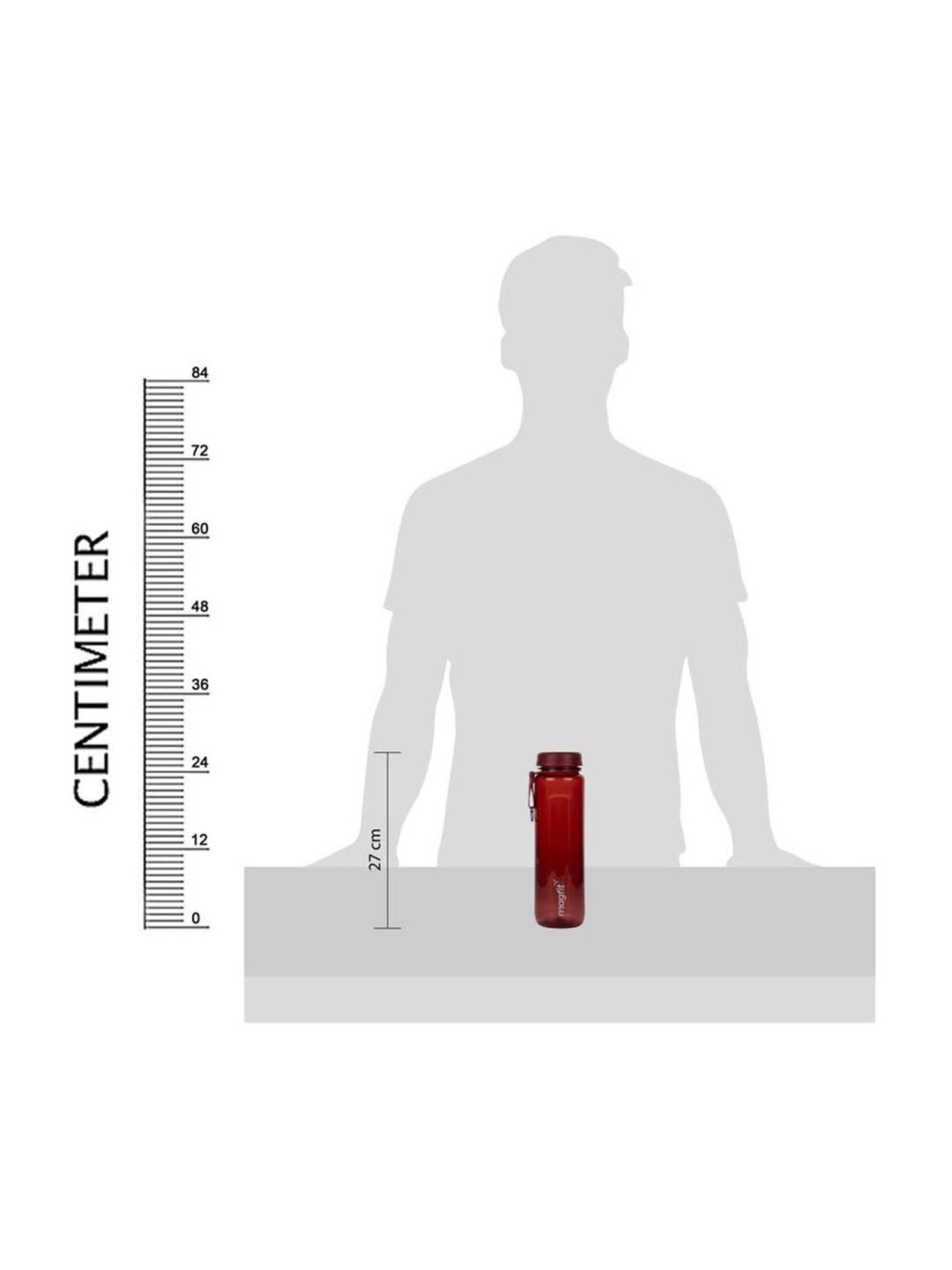 MagFit Brick Red Twist Water Bottle (950 ml)