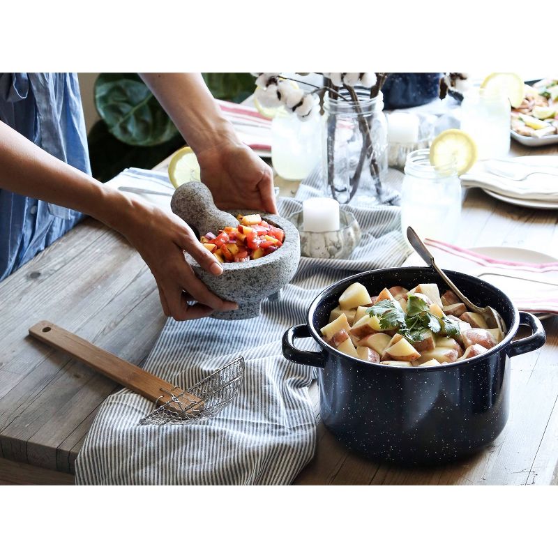 IMUSA 12qt Enamel Stock Pot Blue