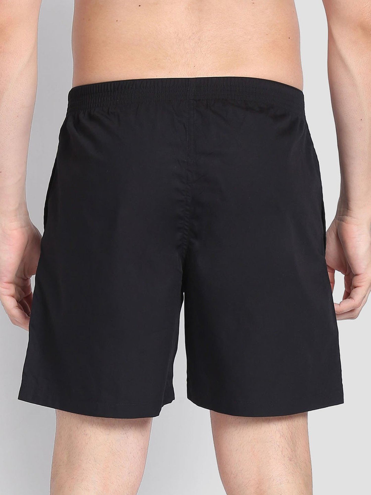 U.S. Polo Assn. Black Cotton Regular Fit Striped Boxers