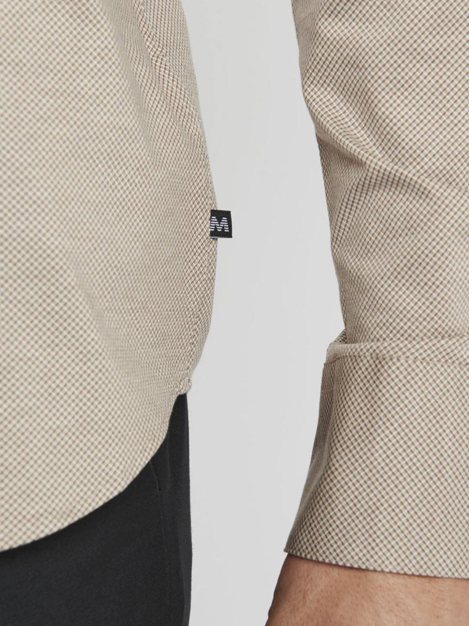 Matinique Beige Cotton Regular Fit Shirt