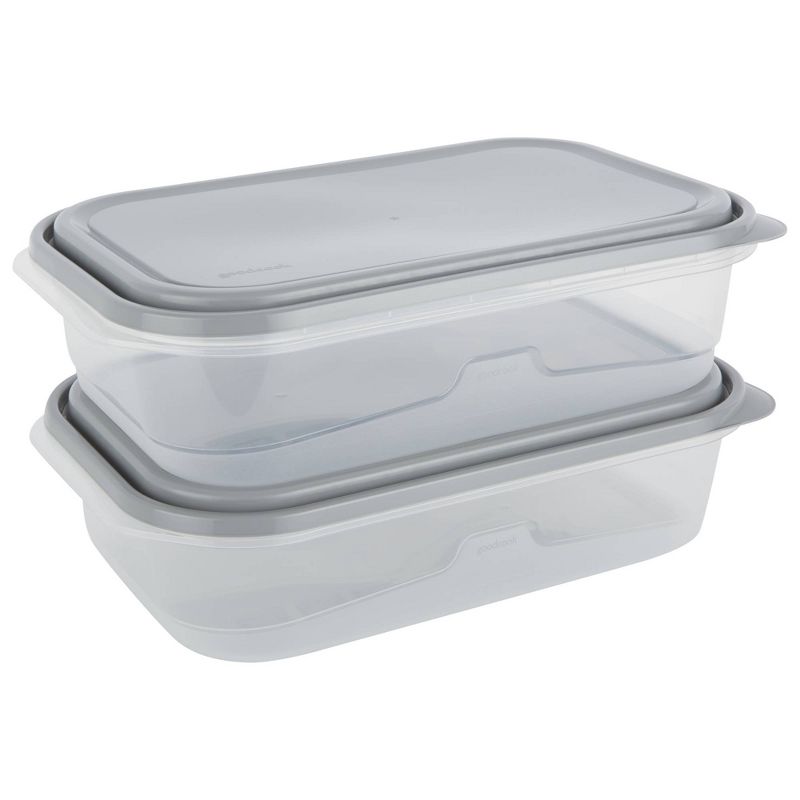 GoodCook EveryWare Rectangle 1 Gallon Food Storage Container - 2pk