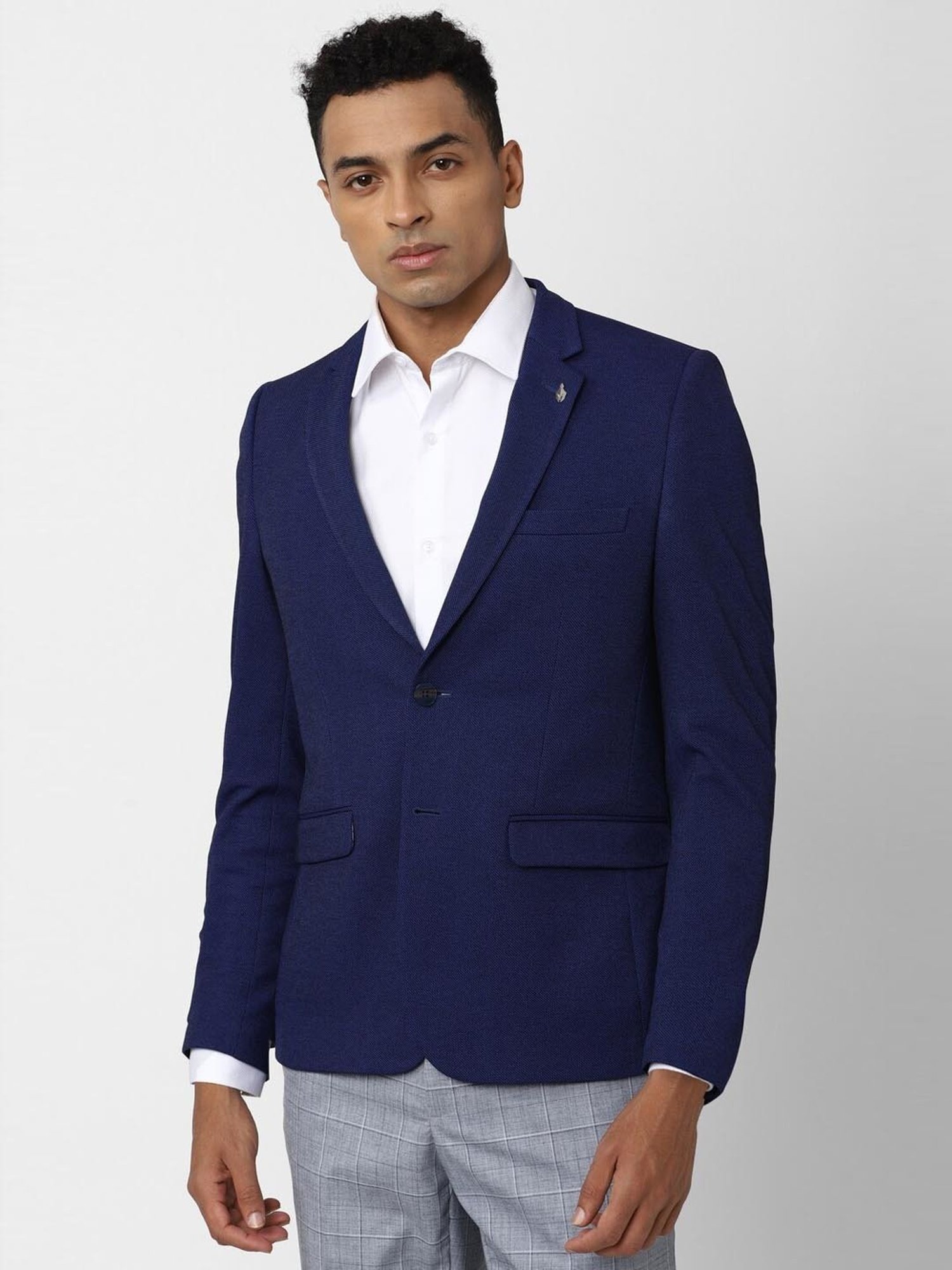 Van Heusen Mid Navy Slim Fit Blazer