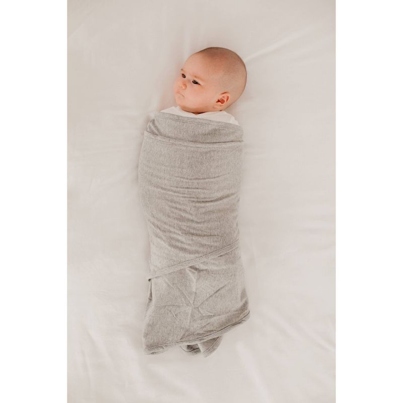Miracle Blanket Solid Print Baby Swaddle - Cloud Gray