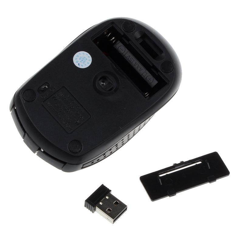 Portable 2.4G 1600DPI USB Wireless Optical Mouse For Computer PC Laptop Gamer