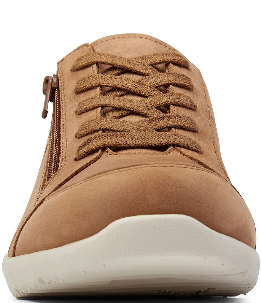 Vionic Abigail Suede Textile Lace-Up Sneakers