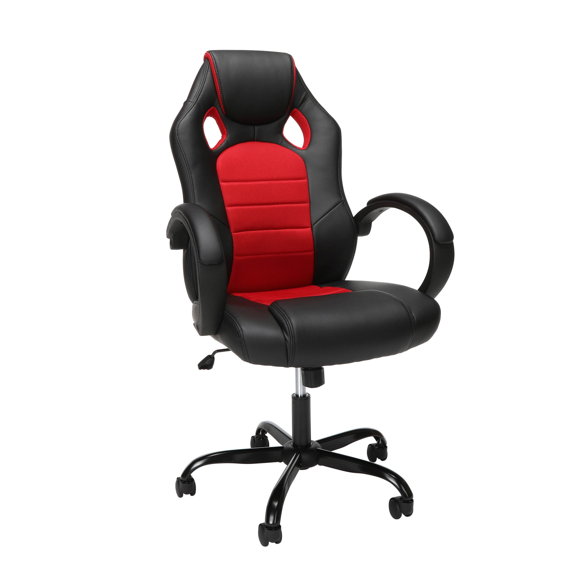 Essentials Collection High-Back Gaming Chair, Padded Loop Arms, in Red (ESS-3083HB-RED)