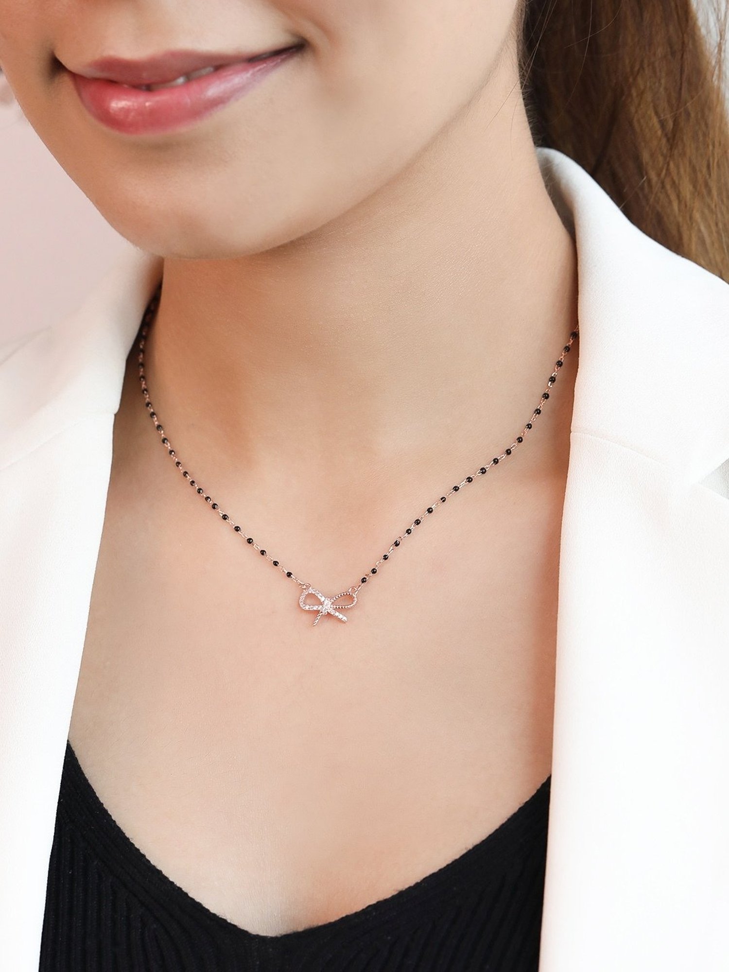 Zavya 92.5 Sterling Silver Radiant Mangalsutra for Women