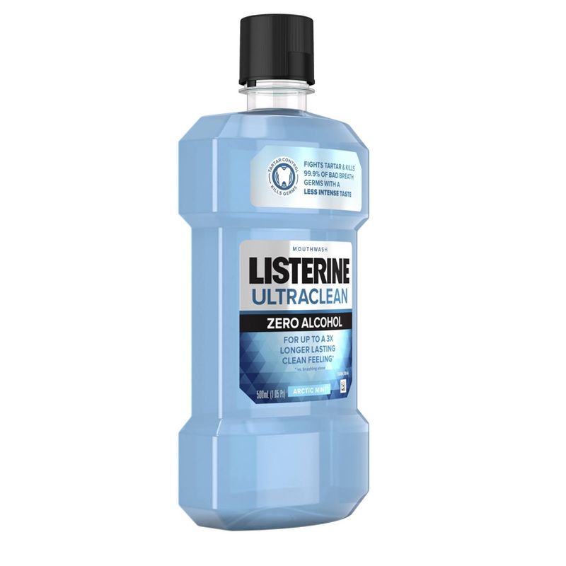 Listerine Ultraclean Zero Arctic Mint Mouthwash - 16.9 fl oz