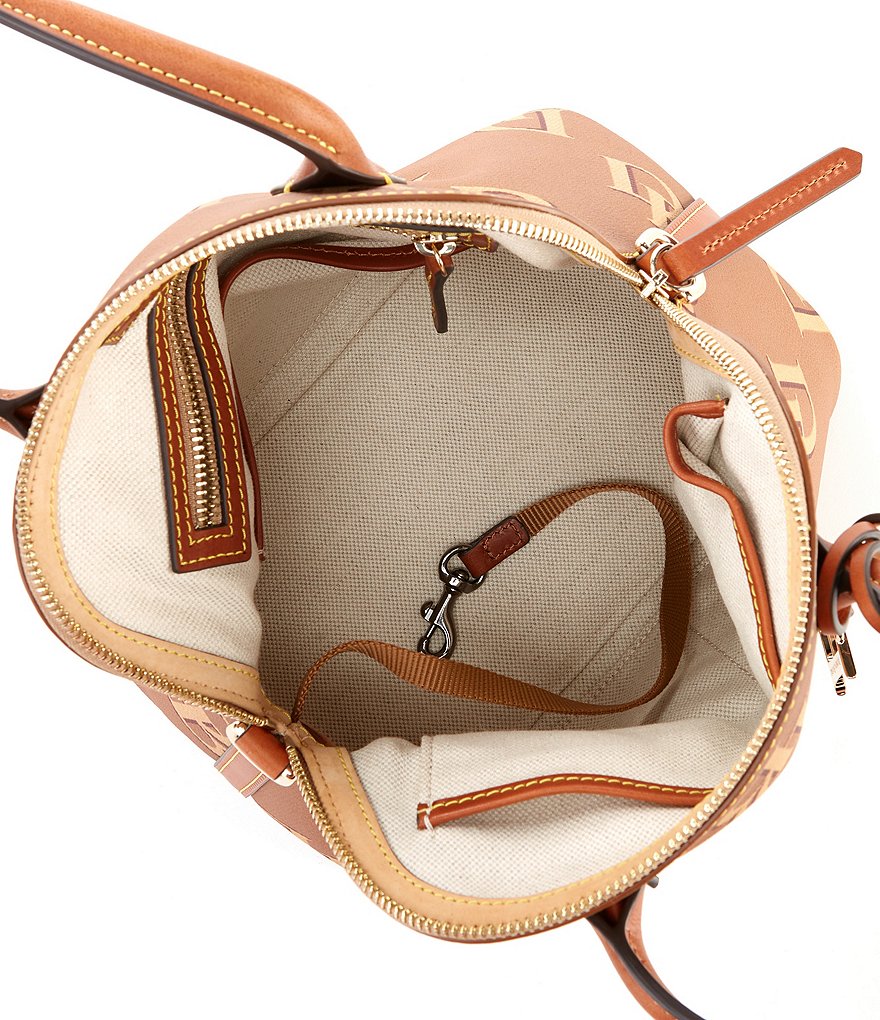 Dooney & Bourke Signature Monogrammed Collection Domed Satchel Bag