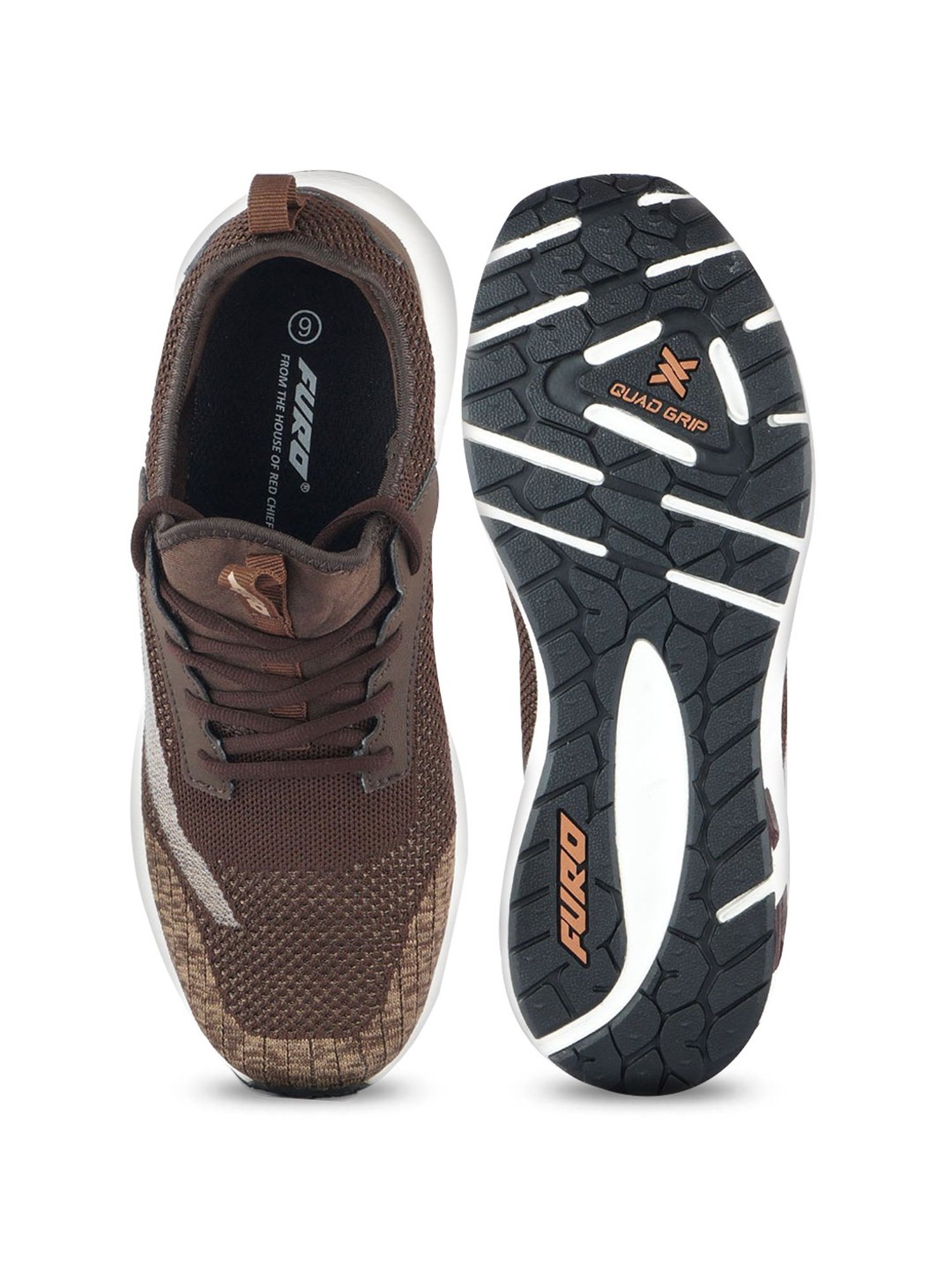 Furo by Red Chief Men's Brown Running Shoes
