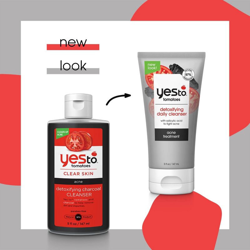 Yes To Tomatoes Charcoal Facial Cleanser - 5 fl oz