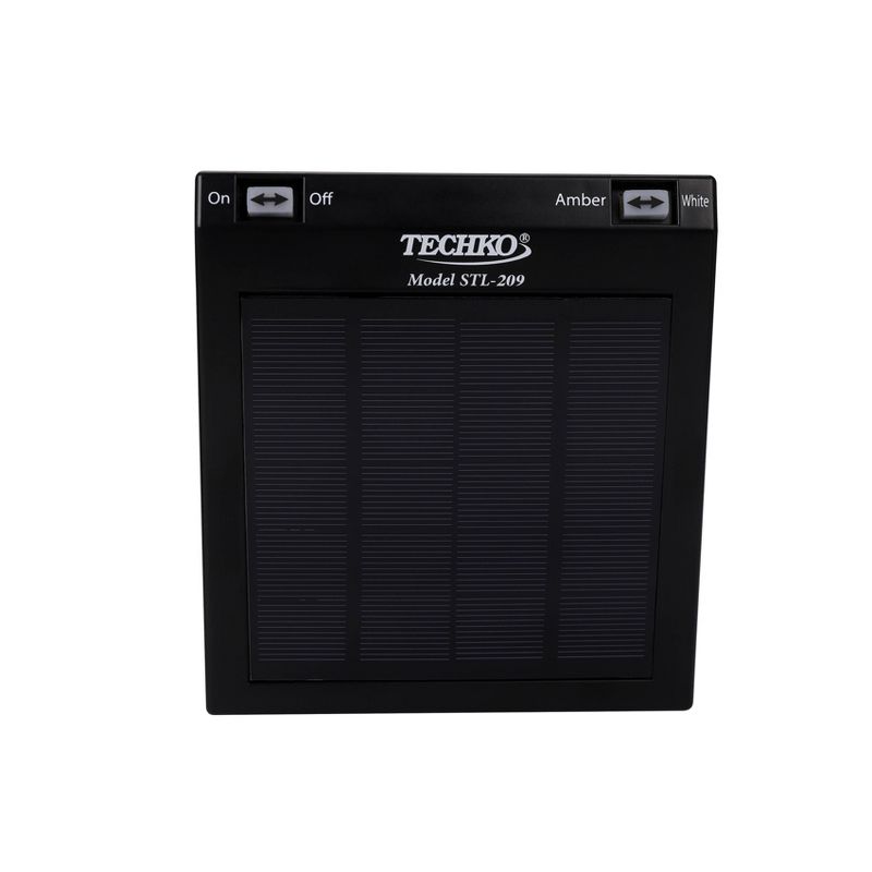 10.47" LED Solar Wall Outdoor Lantern Amber/White - Techko Maid