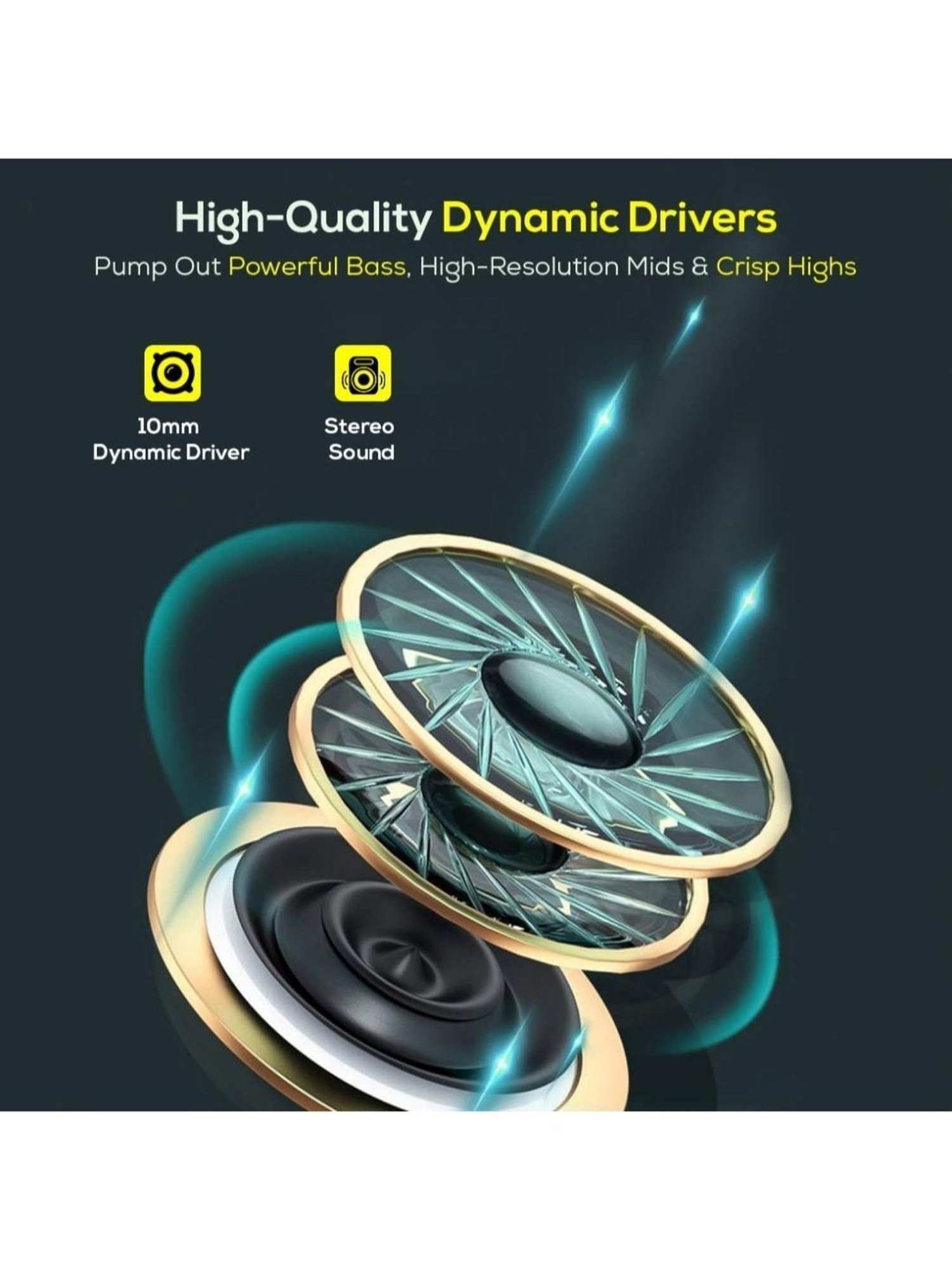 PTron Pride Lite in Ear Wired Earphones with Mic, 3.5mm Aux (Black)