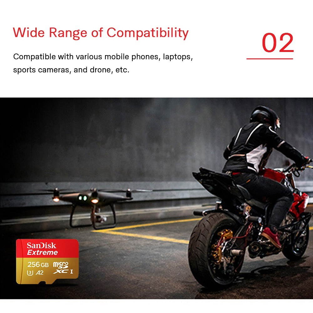 Genuine Original SanDisk Extreme MicroSD Card SQXNE 32G/128GB/256GB 100M A1 TF Card U3 C10 A1 V30 4K Memory Card Super Fast Speed 100MB/s Read 60MB/s Write