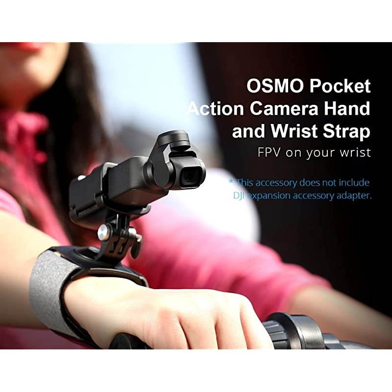 Genuine Wireless Module Expansion Controller Wheel Camera Hand Wrist Strap Phone Smartphone Adapter Compatible with DJI OSMO Pocket Accessories ( Action Camera Hand and Wrist Strap)