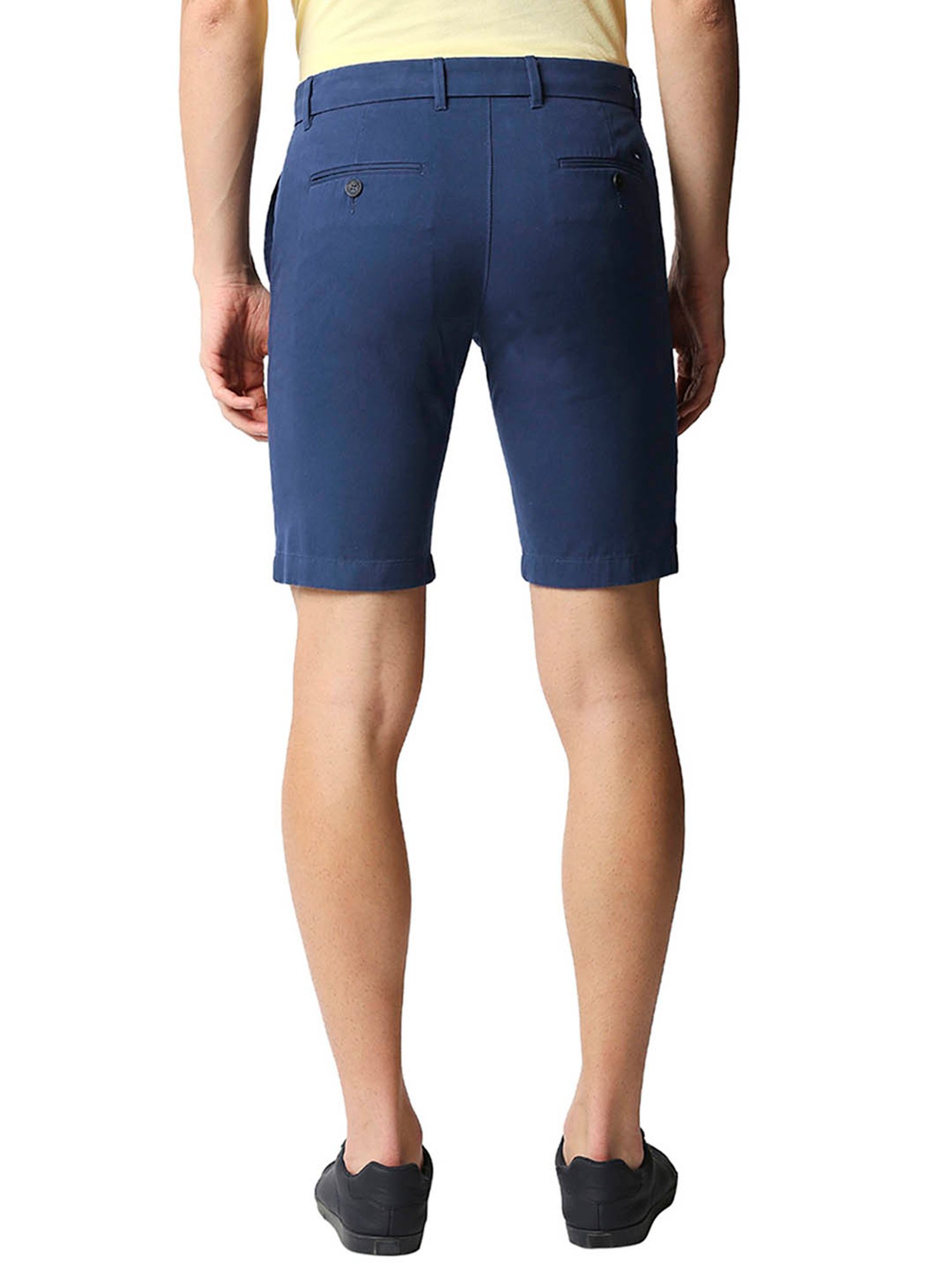 Basics Dark Blue Comfort Fit Shorts
