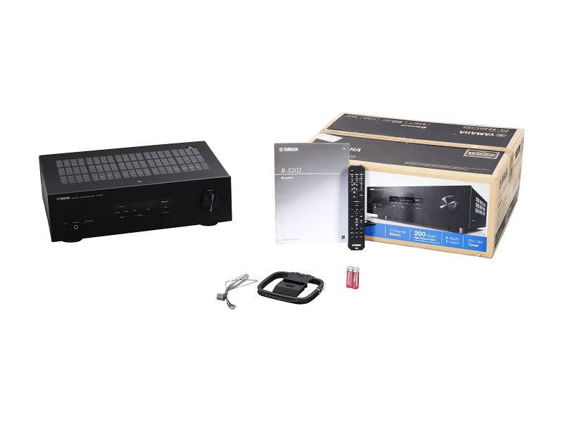 Yamaha R-S202 Stereo Receiver with Bluetooth, Black