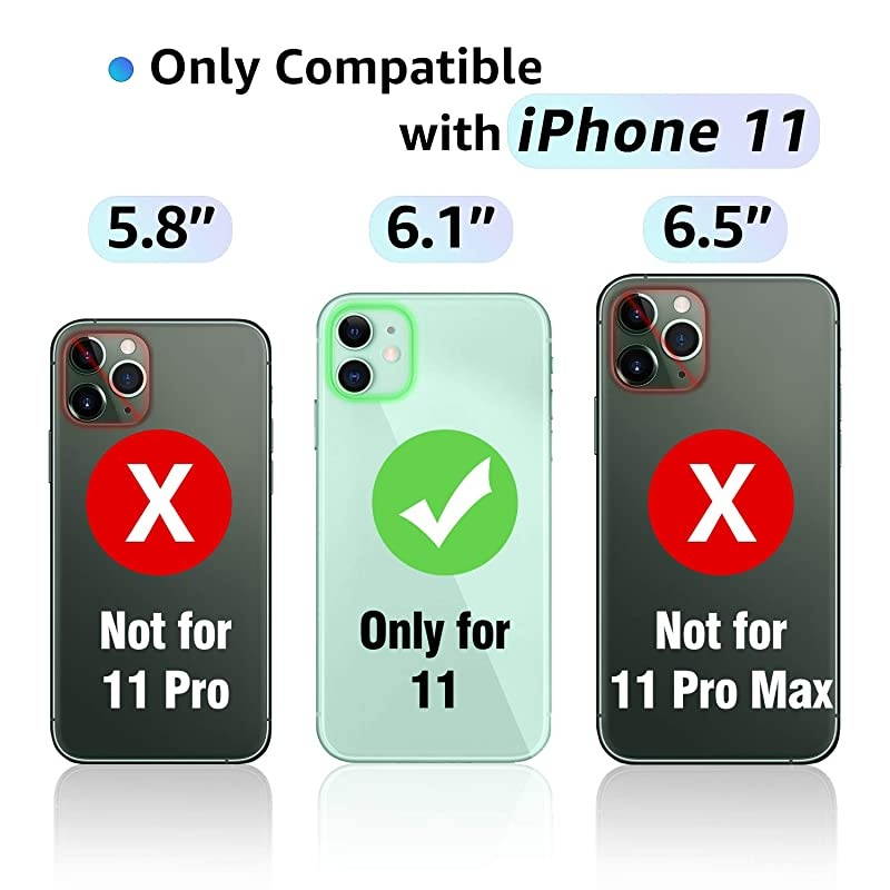 iPhone 11 Battery Case, 5000 mAh Rechargeable Extended Battery Charging Case for iPhone 11, Portable Protective Charger Case Compatible with iPhone 11(6.1 inch) by  (Black)