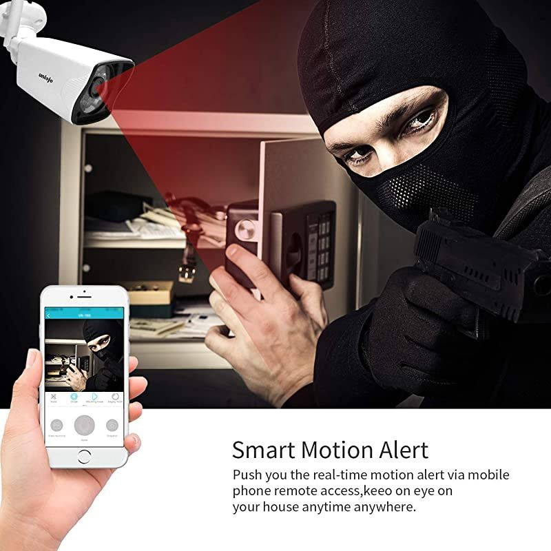 Wireless Security Camera System (4Pcs),  2.0MP 1080P Waterproof IP66 Indoor Outdoor Home Surveillance IP Camera CCTV NVR Recorder(1T Hard Drive), Night Vision, Motion Detection