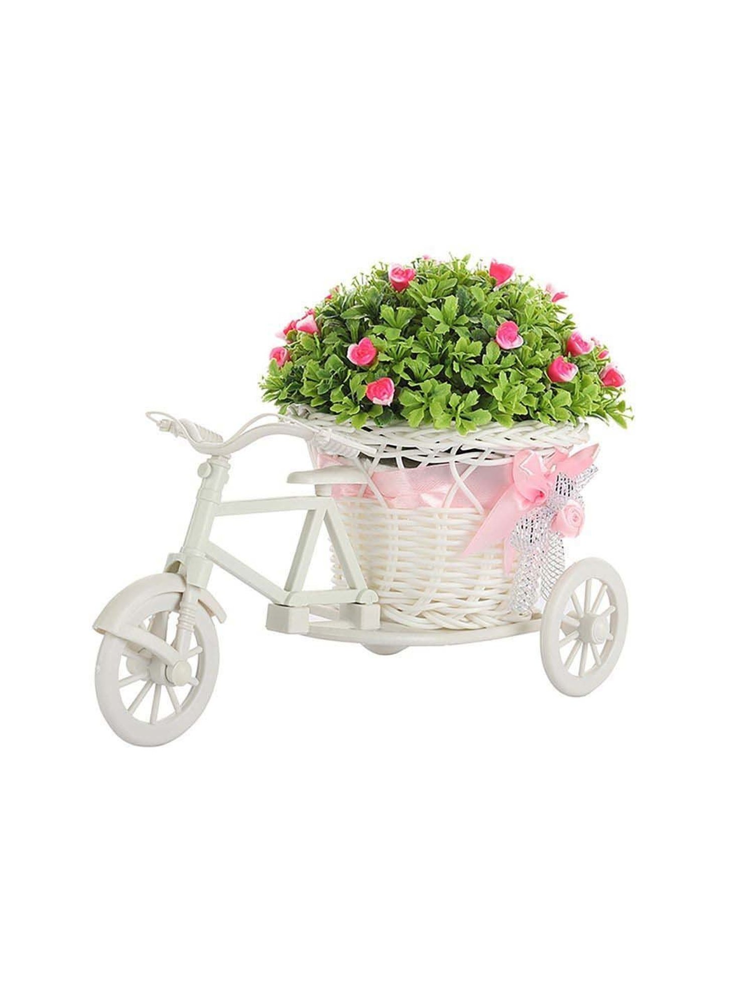 Foliyaj Multicolor Plastic Rickshaw Plant With Small Flowers