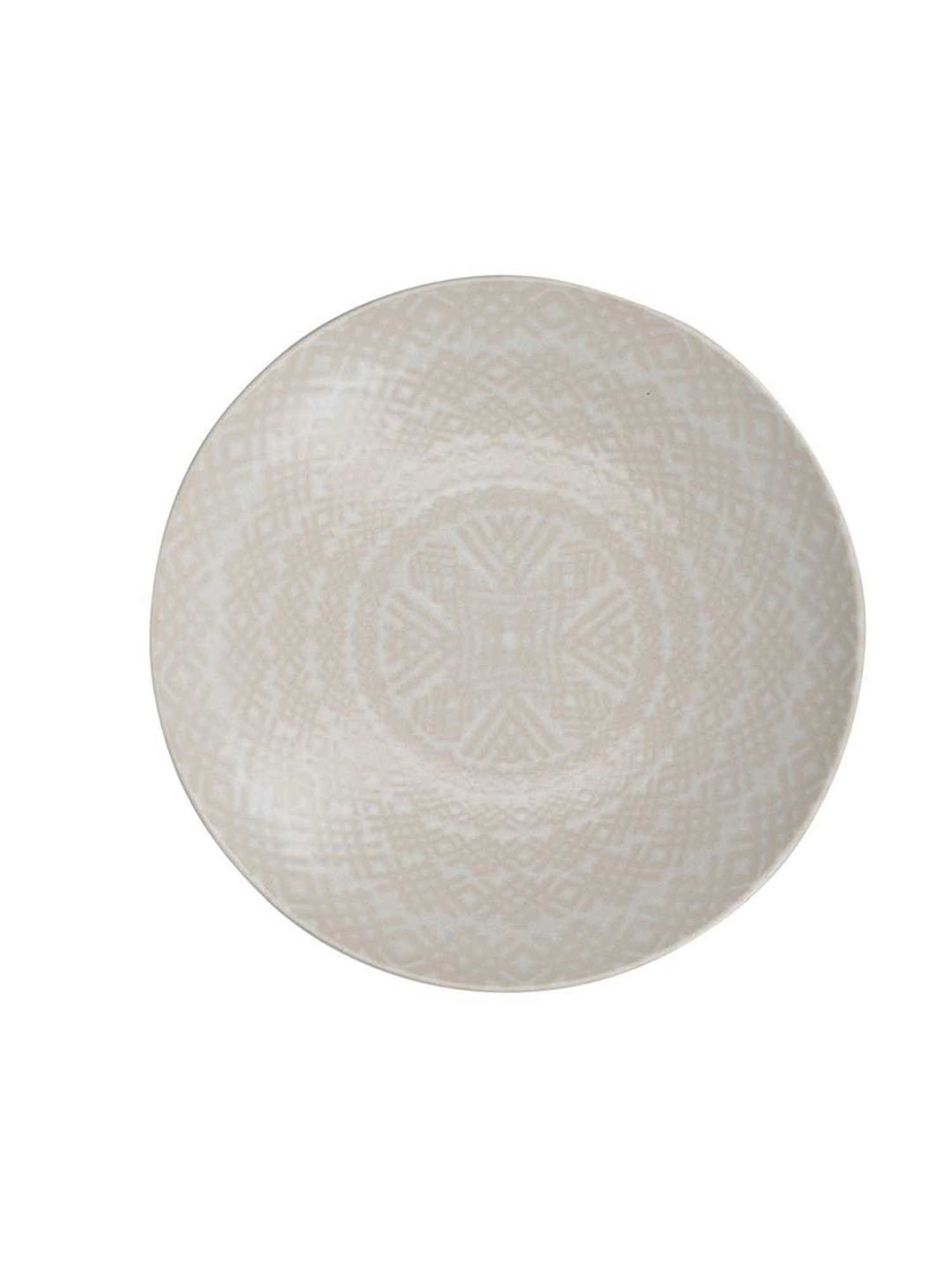 KitchenCraft Embossed Black & Cream Stoneware 22 cm Coupe Bowl - Set of 4