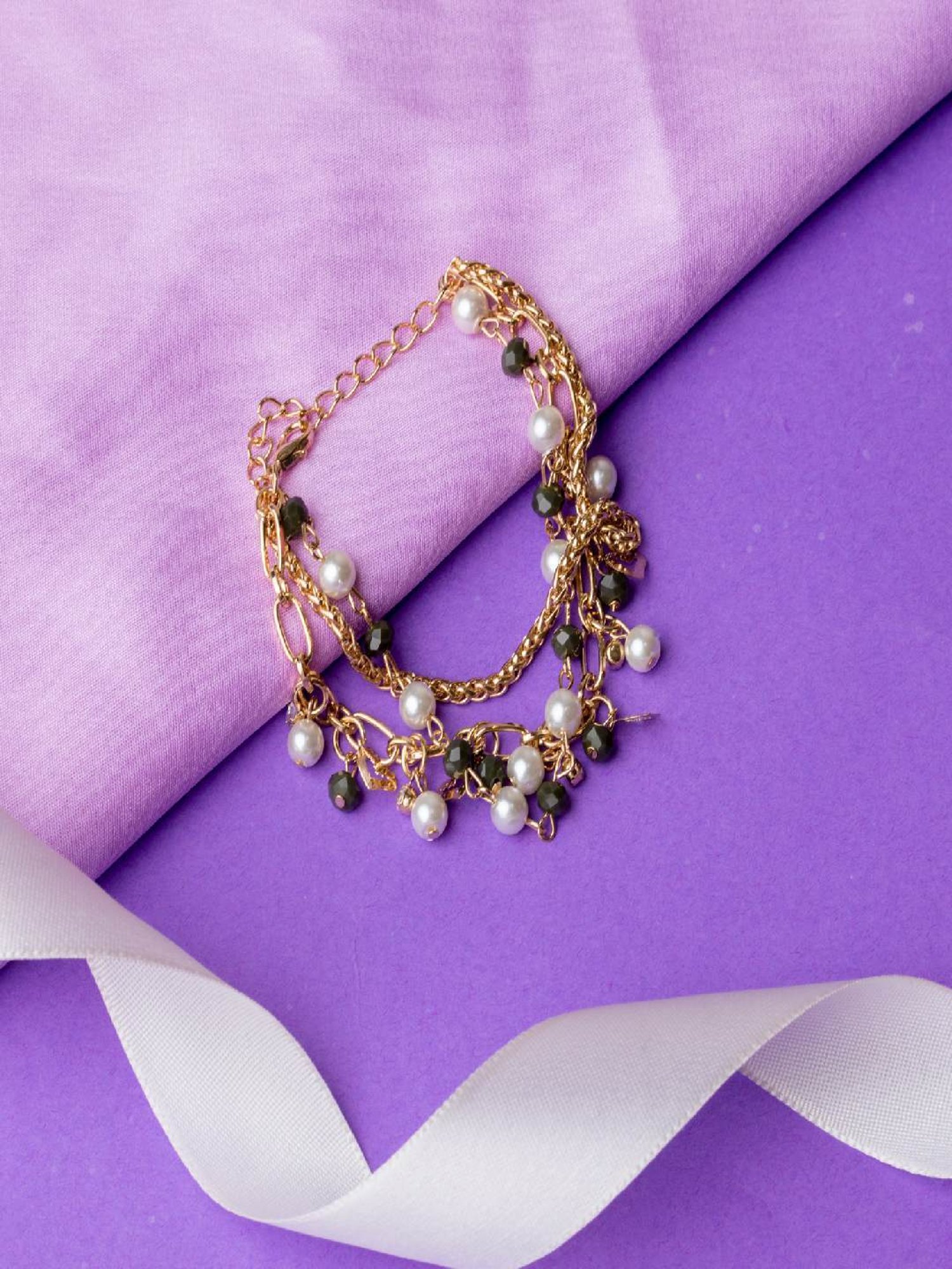 Jewelz Party Wear Blackish Bracelet for Women & Girls