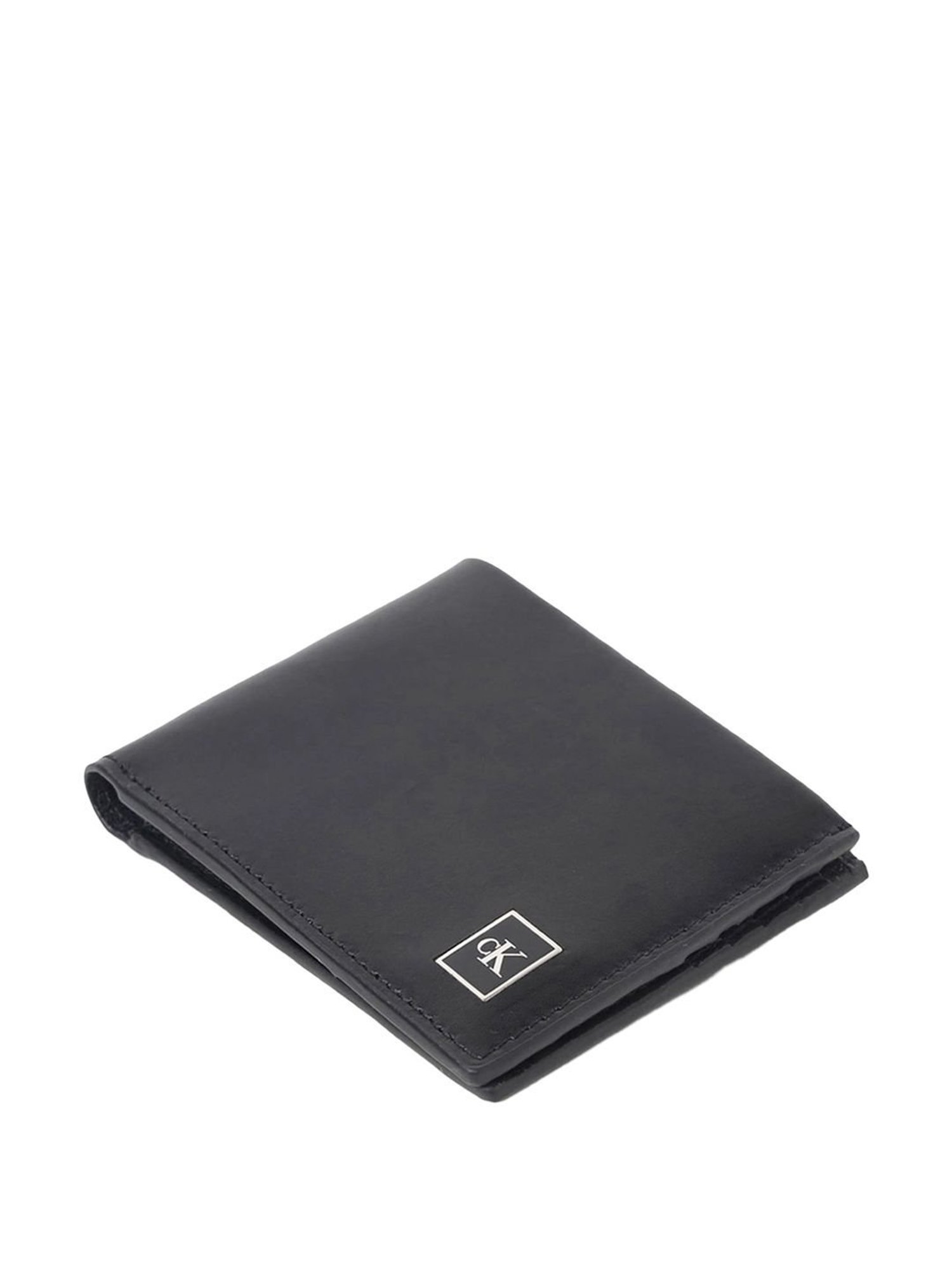 CALVIN KLEIN Black Leather Bi-Fold Wallet