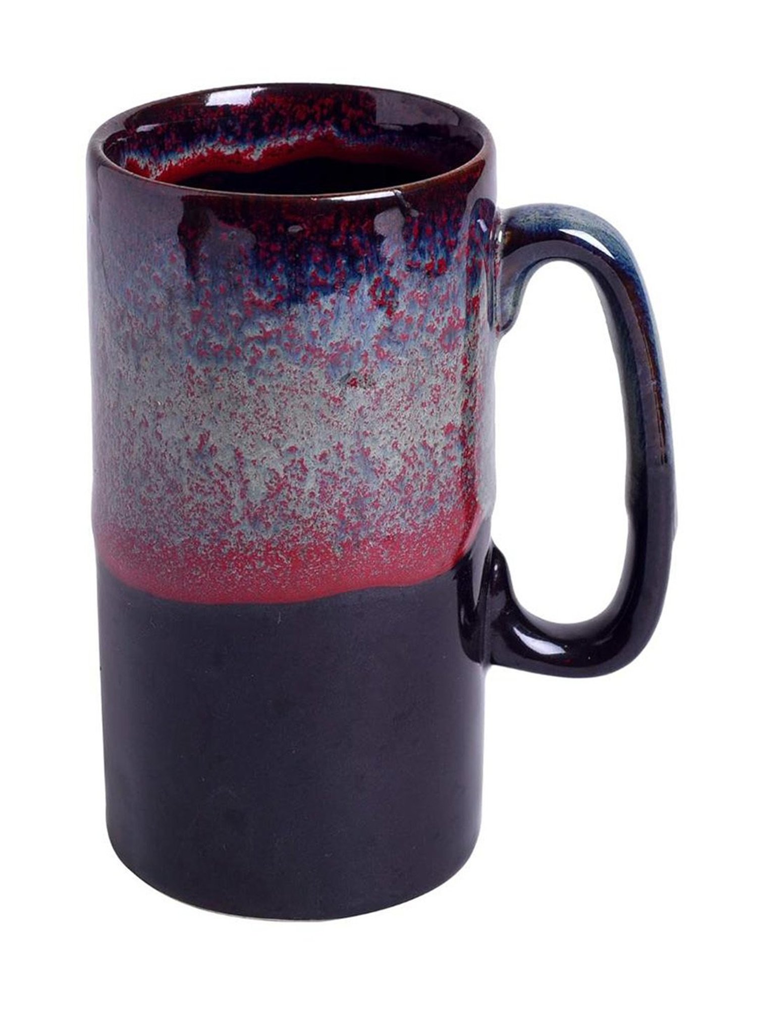 Unravel India studio glazed Multicolor Ceramic Coffee Mug - Set of 2