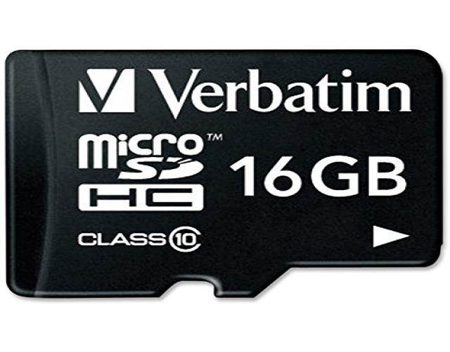 Verbatim Premium microSDHC Memory Card, 44082, With Adapter, 16GB, Class 10, TAA [Non - Retail Packaged]
