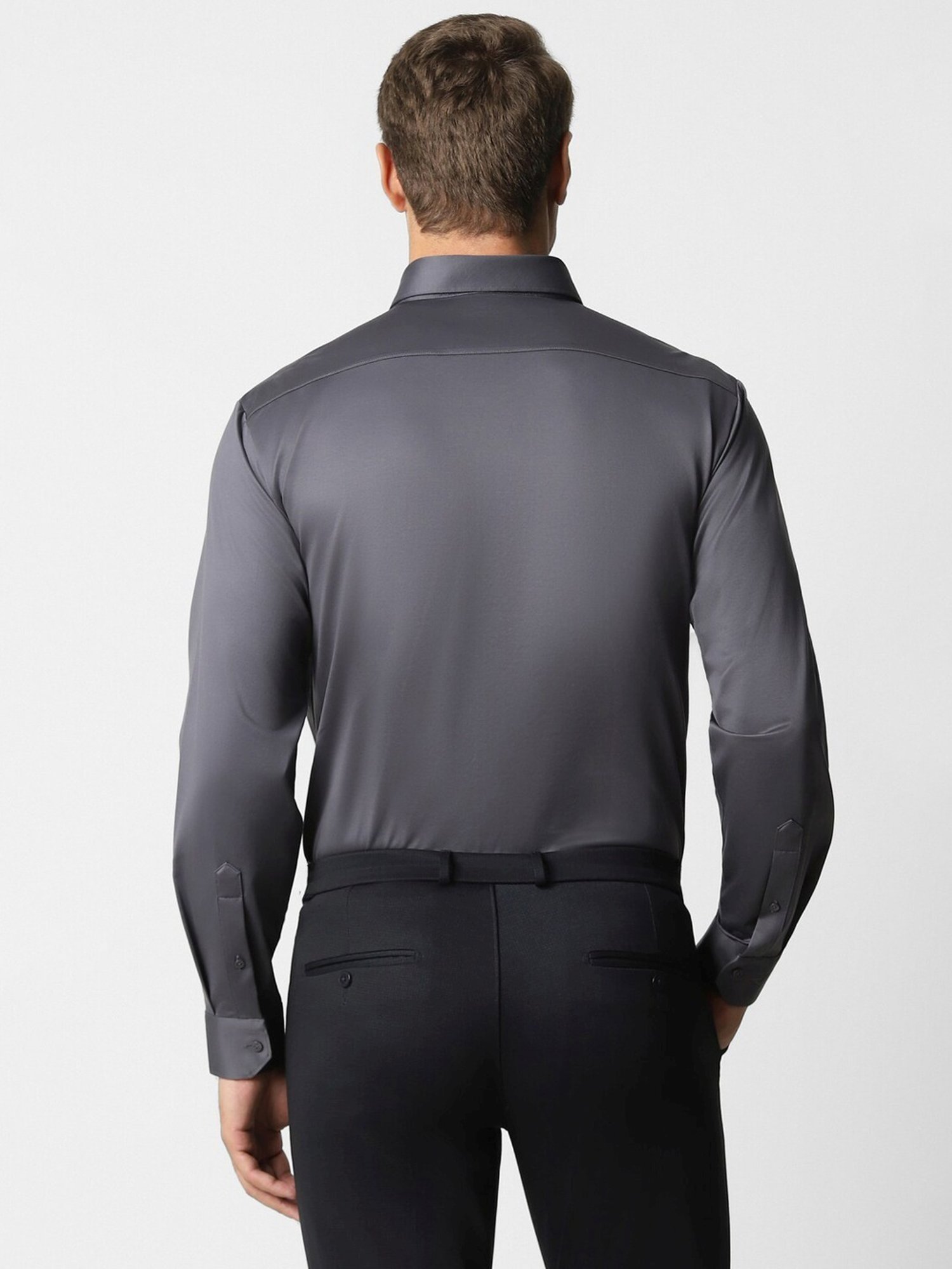 Arrow Sport Dark Green Cotton Slim Fit Shirt